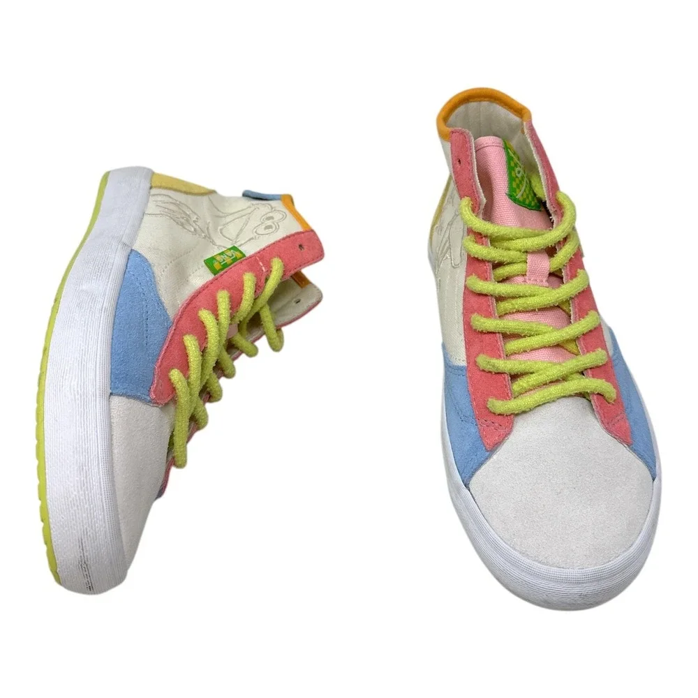 Vans Sesame Street Sk8-Hi Kids Size 3 Multicolor Elmo Cookie Monster Sneakers